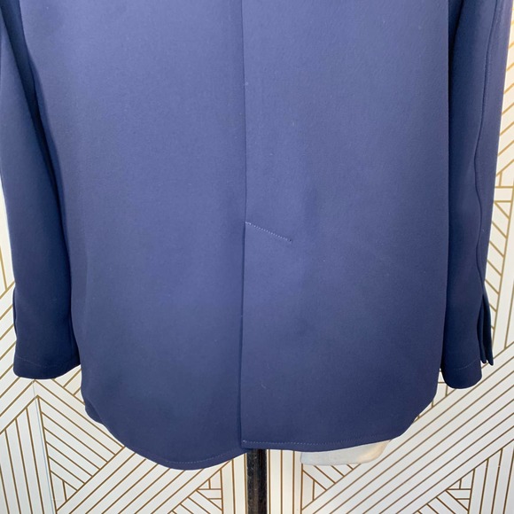 Rachel Comey Andes Blazer in Navy Blue Georgette - Picture 10 of 12